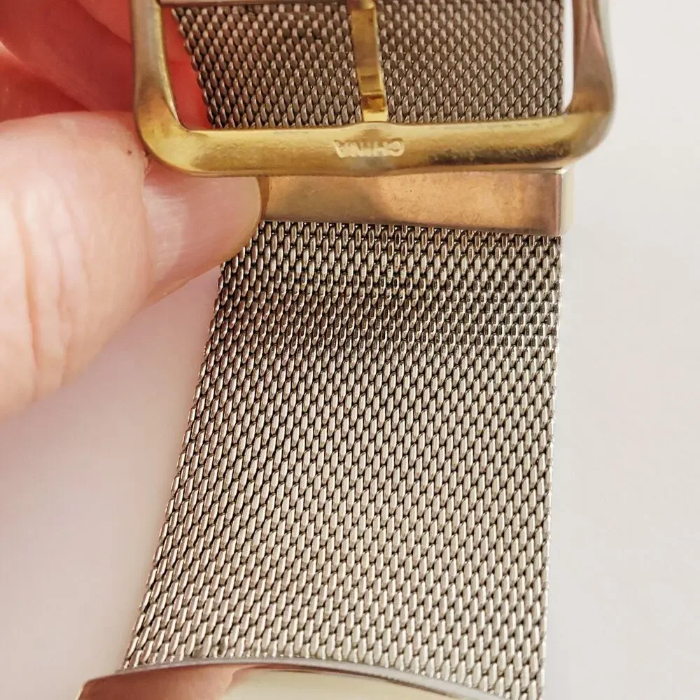 Kristine Womens Watch White Dial Silver Case Mesh Bracelet Quartz 01957